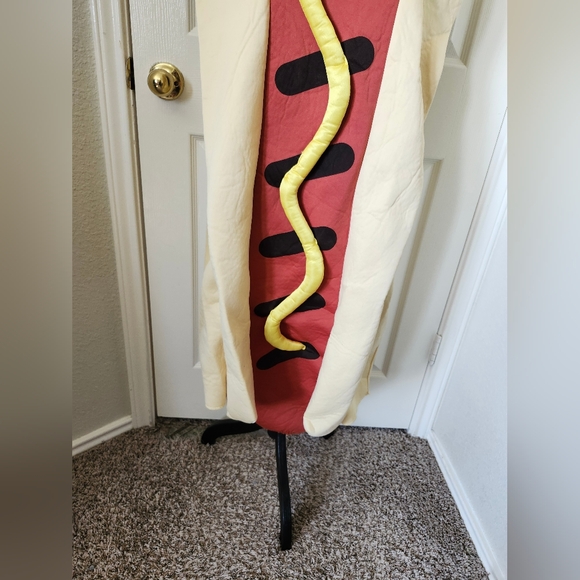 Spirit Hot Dog Costume Frankfurter With Mustard And Bun - M Mens - Picture 4 of 13